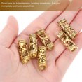 thumbnail image 2 of Milisten 6pcs Alloy Dreadlocks Rings Hair Rings Hollow Out Dreadlocks Delicate Hair Cuffs, 2 of 5