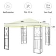 thumbnail image 2 of Costway 10'x10' Steel Frame Patio Gazebo Canopy Tent Shelter Patio Party Awning, 2 of 12