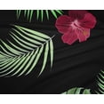 thumbnail image 5 of oneOone Polyester Spandex Black Fabric Tropical Hibiscus Floral Sewing Craft Projects Fabric Prints By Yard 56 Inch Wide, 5 of 6