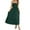Green, variant on Penkiiy Women's Summer Casual Short Sleeve Crewneck Swing Dress Flowy Tiered Maxi Beach Dress with Pockets L Green