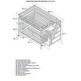 thumbnail image 4 of Woodland Staircase Bunk Bed Full over Full in Multiple Colors and Configurations, 4 of 4