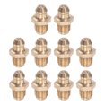 thumbnail image 1 of Unique Bargains Brass Straight Hydraulic Grease Fitting Accessories G1/16 Thread 10 Pack, 1 of 5