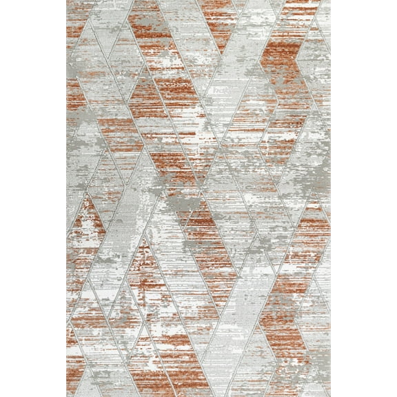 Orange Geometric Area Rugs for Living Room Washable Rugs Boho Moroccan Area Rug Soft Neutral Geometric Bohemian Carpet Distressed Indoor Rug for Bedroom Dining Room Office Foldable Nonslip Rug