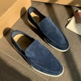 thumbnail image 4 of Men's Suede  Moccasins for Men Summer Dress Shoes Light and Breathable Flat  Casual Driving Walking Shoes Oxford Shoes, 4 of 13