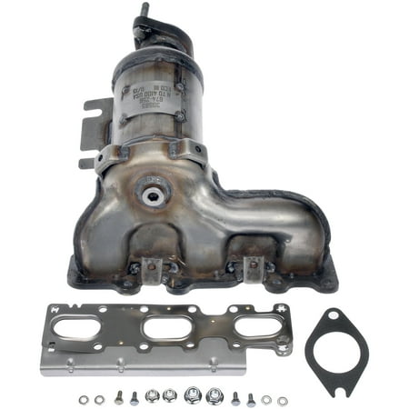 Dorman 674-256 Passenger Side Catalytic Converter with Integrated Exhaust Manifold for Specific Ford / Lincoln Models  Natural