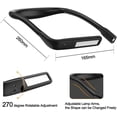 thumbnail image 5 of Lámpara de lectura recargable para el cuello, lámpara de escritorio LED plegable de 1800 mAh, atenuación continua y 3 modos de color, ajuste de rotación de 270°, ideal para leer y tejer., 5 of 5