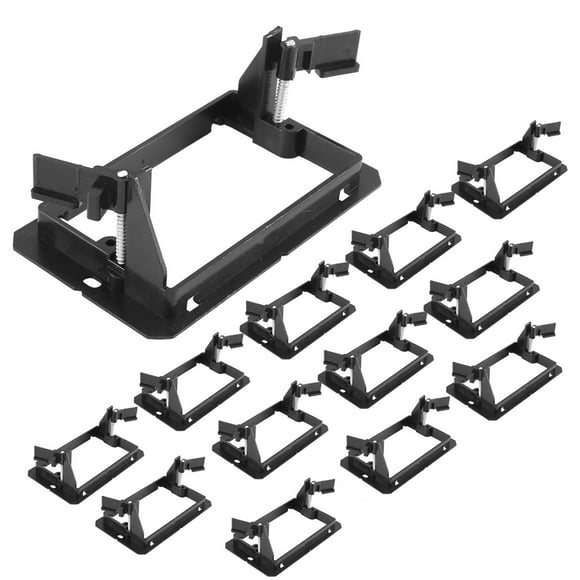 12 Pcs Gang (1 Gang) Low Voltage Wallplate Bracket Black 3/8 Drill Bit for Metal Drilling Smooth on Resin 60 Countersink Drill Bit Set with Stop Concrete Drill Bit Set Hex Disk Drill