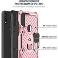 thumbnail image 4 of Moto E Phone Case, FYBTO e Case，FYBTO Shockproof Full Protection Mobile Phone Case, with Kickstand for Moto E (2020) (Green), 4 of 5