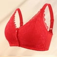thumbnail image 3 of Bigersell Full-Coverage Bra Clearance Woman Color Thin and Steel Hoop Push up Breathable Underwear for Daily Bras Wire-Free Bra Style F-969 Red 42, 3 of 7