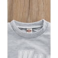 thumbnail image 5 of Qiylii Baby Little Girl Sweatshirt, Long Sleeve Round Neck Lettering Pullover Tops, 5 of 9