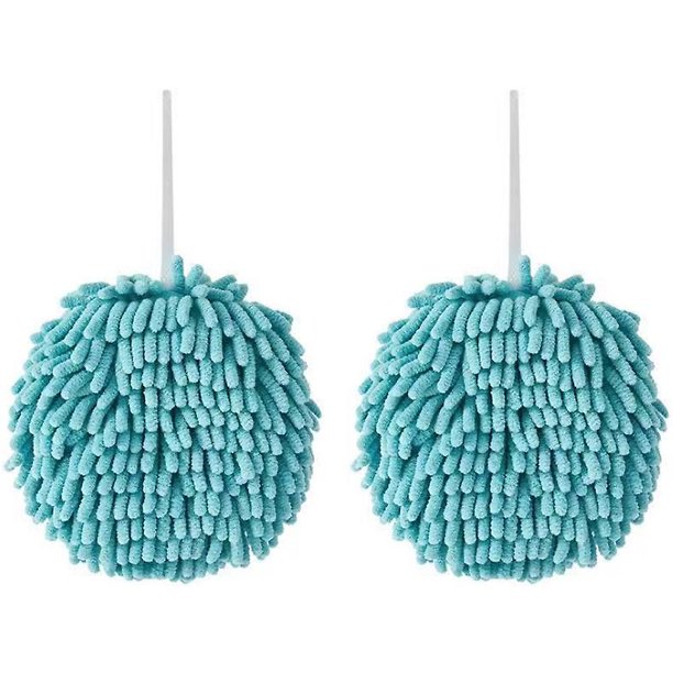 Paquete De 2 Toallas De Mano De Chenilla,Toallas De Mano De Cocina Con Lazo,Toallas De Mano De Baño Para Colgar,Paños De Secado Rápido Para Limpieza,Manos De Microfibra Suave Y Absorbente Pa
