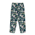 thumbnail image 5 of Goofa Lilies Flowers Printed Soft Pajama Pants for Women, Wide Leg Comfy Casual Lounge Yoga Pants-XX-Large, 5 of 9