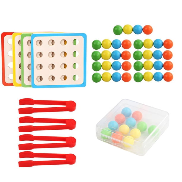 Juguete Con Cuentas De Clip Montessori, Cuentas De Madera Para Entrenamiento Cerebral, Juego De Matemáticas, Cuentas Con Clip, Juguete Educativo Interactivo Para Padres E Hijos sonducket FN002402-00