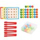 thumbnail image 1 of Juguete Con Cuentas De Clip Montessori, Cuentas De Madera Para Entrenamiento Cerebral, Juego De Matemáticas, Cuentas Con Clip, Juguete Educativo Interactivo Para Padres E Hijos sonducket FN002402-00, 1 of 6