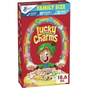 Lucky Charms Gluten Free Kids Breakfast Cereal with Marshmallows, Family Size, 18.6 oz