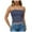 Navy, variant on Horkkom Tube Tops for Women Summer Backless Going Out Tops Solid Color Strapless Bandeau Tops L