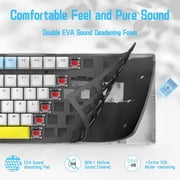 ZIYOULANG K3MAX Wired Gaming Keyboard, Apex Pro TKL Mechanical Keyboard 75% with 18 RGB LED Backlit, Compact Retro Keyboard Hot Swappable 100 Keys, Anti-ghosting MX Linear Red Switch, for Win/Mac