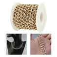 thumbnail image 3 of 2 Cadenas Curvas Trenzadas, Cadena De Cable Cruzado, Accesorios De Joyería DIY, Materiales Dorados, 3 of 8