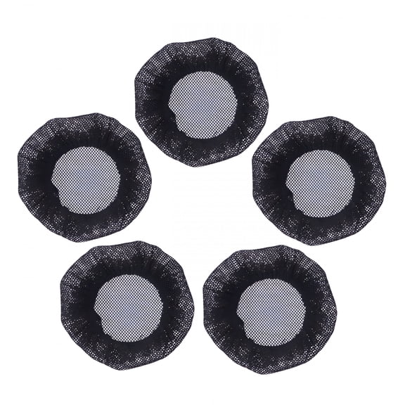 TUWAFE 5pcs Ballet Dance Hairnet Hair Nets Bun Cover Hair Accessories for Women Girls (Big Hole)
