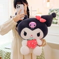 thumbnail image 4 of 60cm Sanrio Plush Cute Kuromi My Melody Strawberry Series Plush Pillow Toys Soft Stuffed Animal Cartoon Doll Kids Xmas Gift Toy, 4 of 5