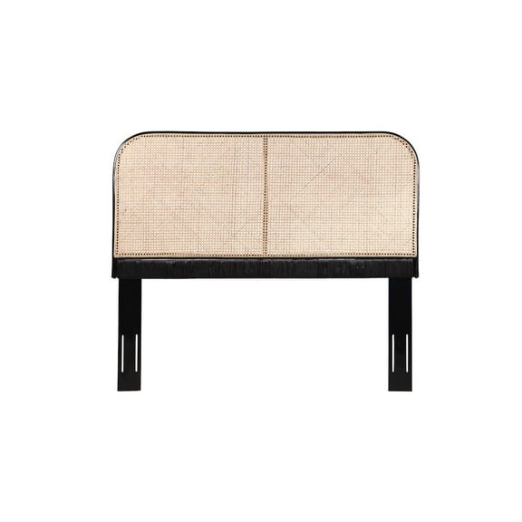 Crawford & Burke East Indie Cane and Teak Headboard