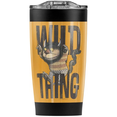 Where The Wild Things Are Wild Thing Stainless Steel Tumbler 20 oz Coffee Travel Mug/Cup, Vacuum Insulated & Double Wall with Leakproof Sliding Lid | Great for Hot Drinks and Cold Beverages