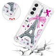thumbnail image 5 of Phone Case for Samsung Galaxy S22 Plus (Not fit S22), Crystal Bling Quicksand Effect TPU Bumper Case with Four Corners Heavy Protective Cover for Samsung Galaxy S22 Plus,YBDT Iron Tower, 5 of 14