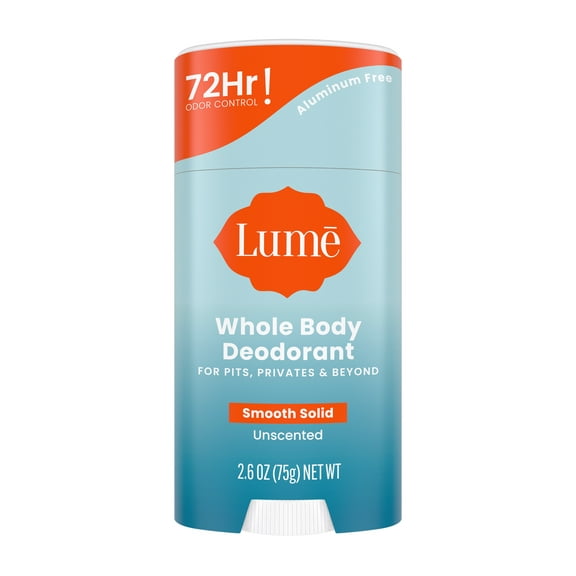 Lume Whole Body Women's Deodorant - Smooth Solid Stick - Aluminum Free - Unscented - 2.6oz
