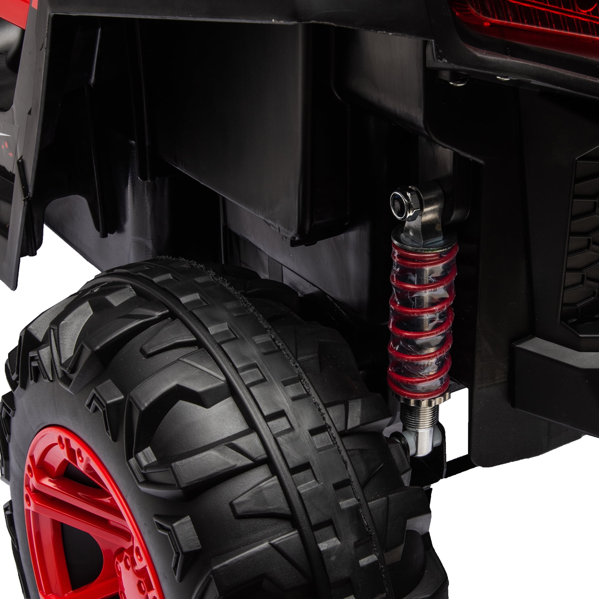CIPACHO 12V Kids Ride On Truck with Remote Control, Electric Buggy Car Toys Off-Road UTV Vehicle, 4 Shock Absorbers, Red