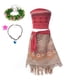 thumbnail image 3 of Moana-vestido de princesa Vaiana para niñas, disfraz de fiesta de cumpleaños con Collar, conjuntos de pollitos de cerdo para mascotas, 3 of 5
