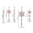 thumbnail image 3 of IMossad Christmas Snowflake Ice Bar Ornaments, Hanging Crystal Icicle Pendants for Christmas Tree Decoration, Lightweight Shatterproof Holiday Decor, 3 of 7