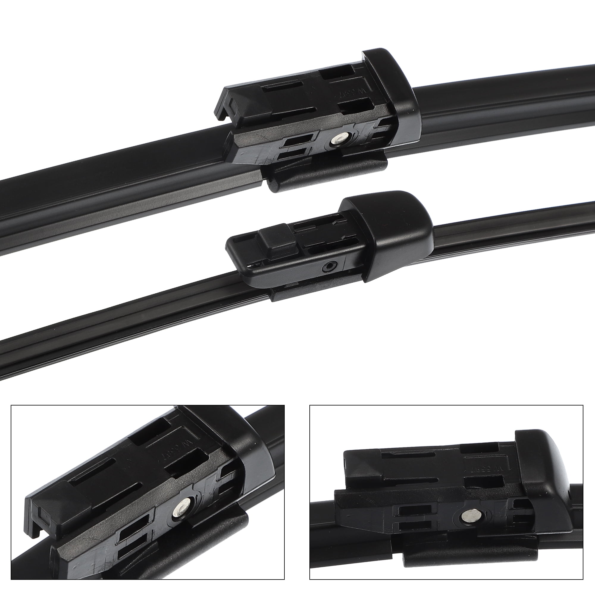 Unique Bargains 3pcs Front Rear Windscreen Wiper Blades Set for VW Polo 6R Hatchback