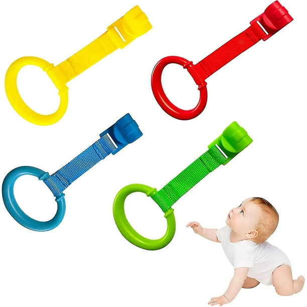 4 Uds anillo de tracción para cuna bebé asistido de pie herramienta de anillo de tracción manual herramienta de entrenamiento para caminar-YNP