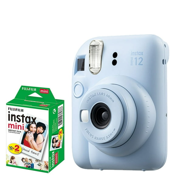 FUJIFILM INSTAX MINI 12 Instant Film Camera (Pastel Blue)   Mini Film Kit