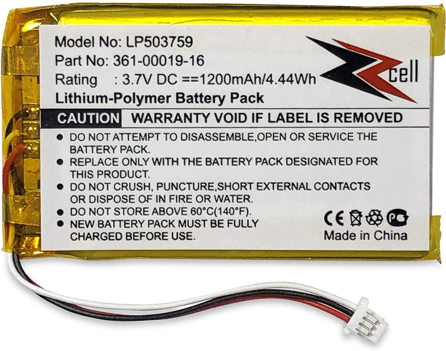 1200mAh 3.7V Lithium Polymer Replacement for Garmin Nuvi 1300 Battery with Tools Compatible with Garmin GPS Navigator Batteries 