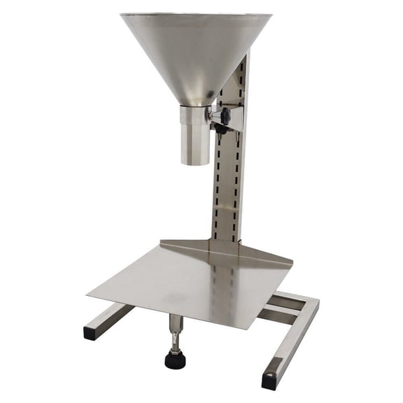 9.8" Stainless Steel Feeding Hopper with Support Stand Manual Filling Funnel Multifunctional Sorting Funnel