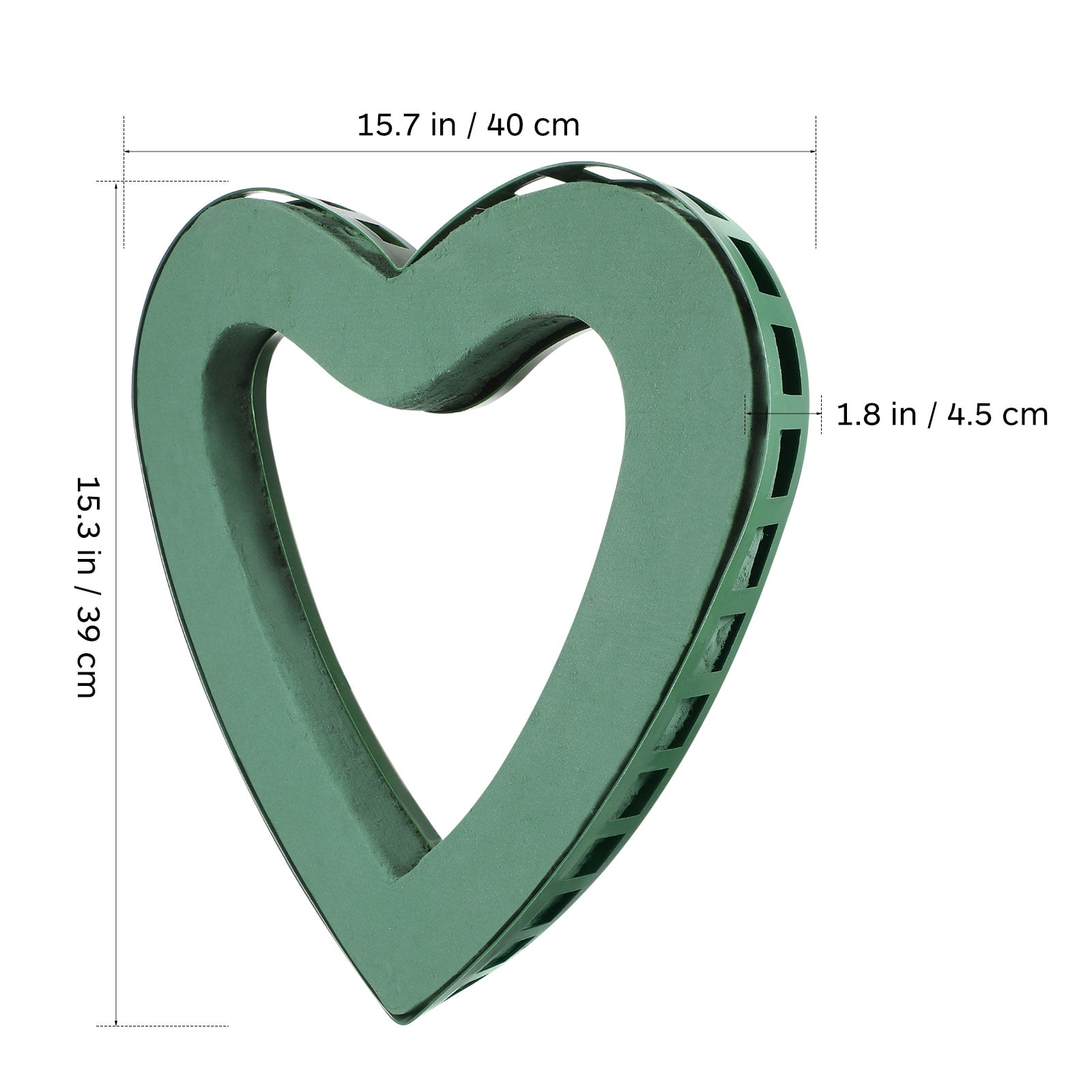 BESTYASH Heart Shaped Floral Holder with Strong Cup for Wedding, Party, and Event Flower Arrangements