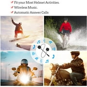 Wireless Motorcycle Helmet Headset Work with Bluetooth, Motorcycle Intercom Headset, Wireless Helmet Heaphones, Wireless Helmet Communication Systems For Motor Motorbike, Motor Helmet Headset