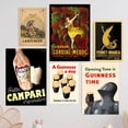thumbnail image 4 of Cartel publicitario vintage de champán Campari Berger, impresiones de bebidas, comida, lienzo, cuadros, cocina, bar, habitación, decoración de pared, 4 of 5