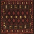 thumbnail image 1 of Ahgly Company Indoor Square Southwestern Brown Country Area Rugs, 4' Square, 1 of 4