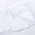 thumbnail image 6 of Bienzoe Boy's School Uniform Long Sleeve Shirt White 7, 6 of 9