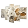 thumbnail image 2 of Designart "Beige Botanical Expressions III" Abstract Botanicals Metal Wall Art Set, 2 of 5