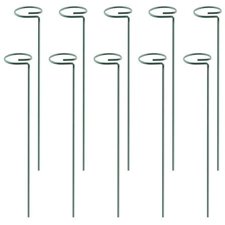10-Pack 16in Plant Support Stakes with Rings