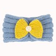 thumbnail image 3 of YisangMZ Children's Wool Headband Top Hairband For Warm Autumn And Winter Hairband Solid Flower Headband 21 Color, 3 of 5