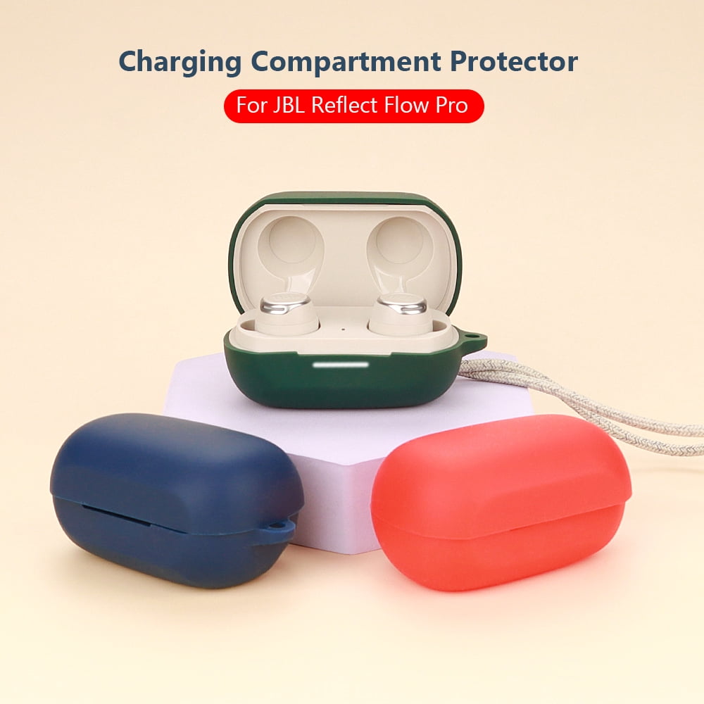 investering Converge Raffinaderi Silicone Cover Case for JBL Reflect Flow Pro 360 Degree All-inclusive  Charging Compartment Protector Bluetooth-compatible Earphone Box Shell  Protective Accessories with Hook - Walmart.com