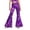 00##-Purple2674, variant on Kiijoy Girls Sequins Print Flared Pants High Rise Stage Performance Trousers, Sizes 5-6