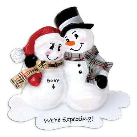 Expecting Mother Ornament PERSONALIZED CHRISTMAS ORNAMENTS BABY'S FIRST-WE'RE EXPECTING KIT ()