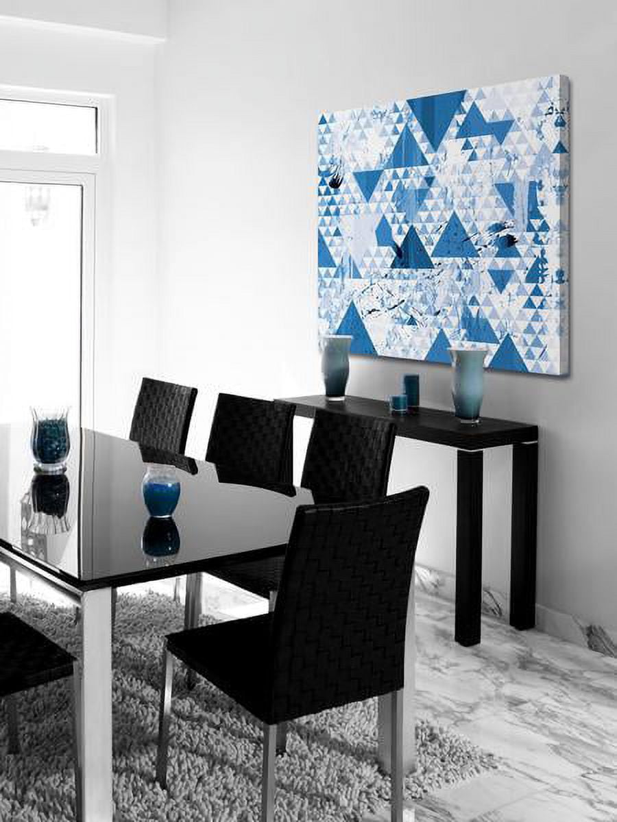 "Blue Diamonds" Painting Print on Wrapped Canvas