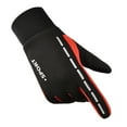 thumbnail image 4 of Warm Non Slip Reflective Strip Outdoor Cycling All Finger Gloves Men's And Women's Screen Windproof Gloves Cycling Safety Work Driving Ski RunningGloves, 4 of 5
