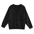 thumbnail image 4 of Womens Japanese Cute Knitted Cardigan Sweater Long Sleeve Button Down School Jacket Womens Button down Sweater Cardigan Open Front Knit Cardigan Sweater Thin Sweater Cardigan Long Cardigans for Women, 4 of 4